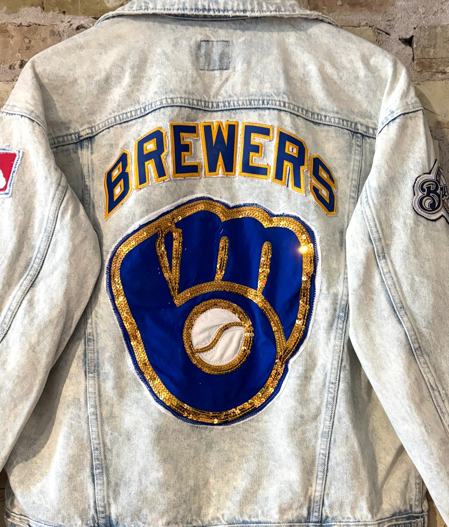Retro Acid Washed GameDay Denim Jean Jacket