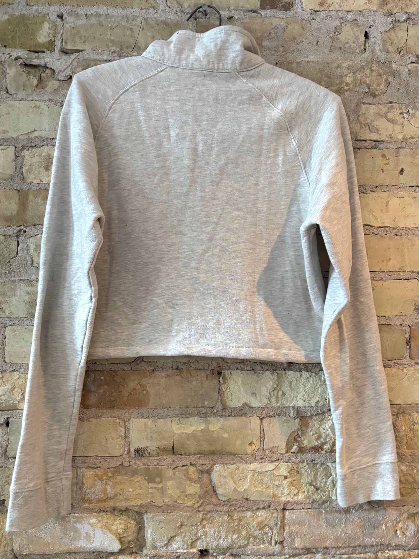 Reworked Cropped 1/4 Zip Marquette University Pullover sweatshirt