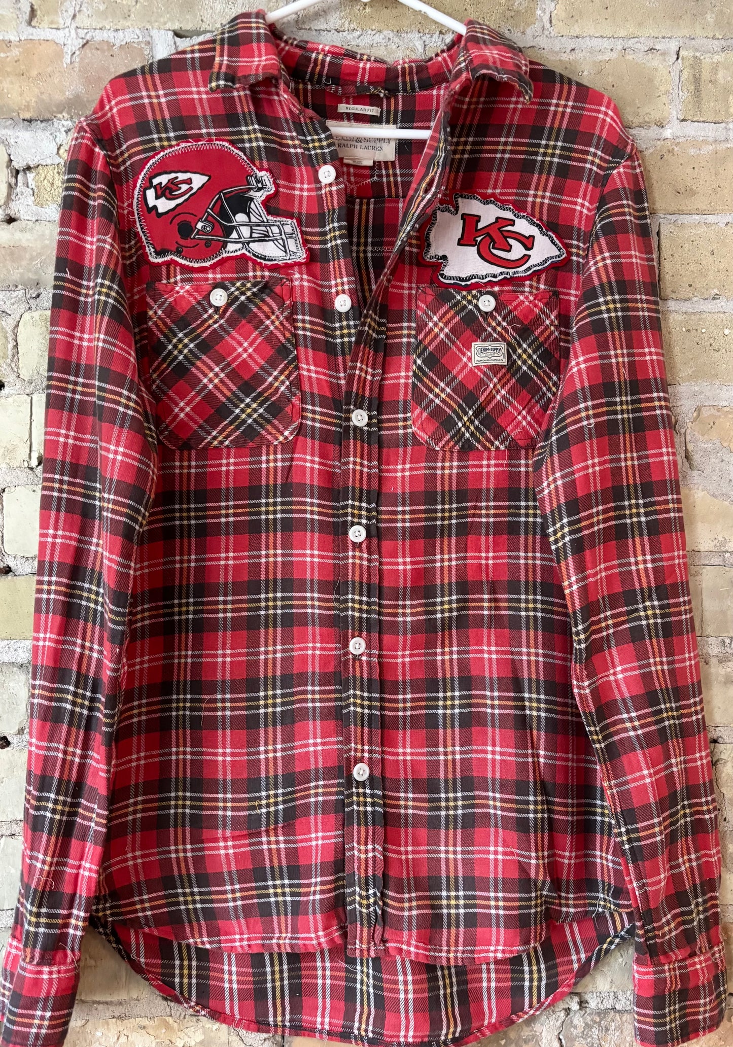 Reworked RL Denim & Supply Game Day Flannel Shirt