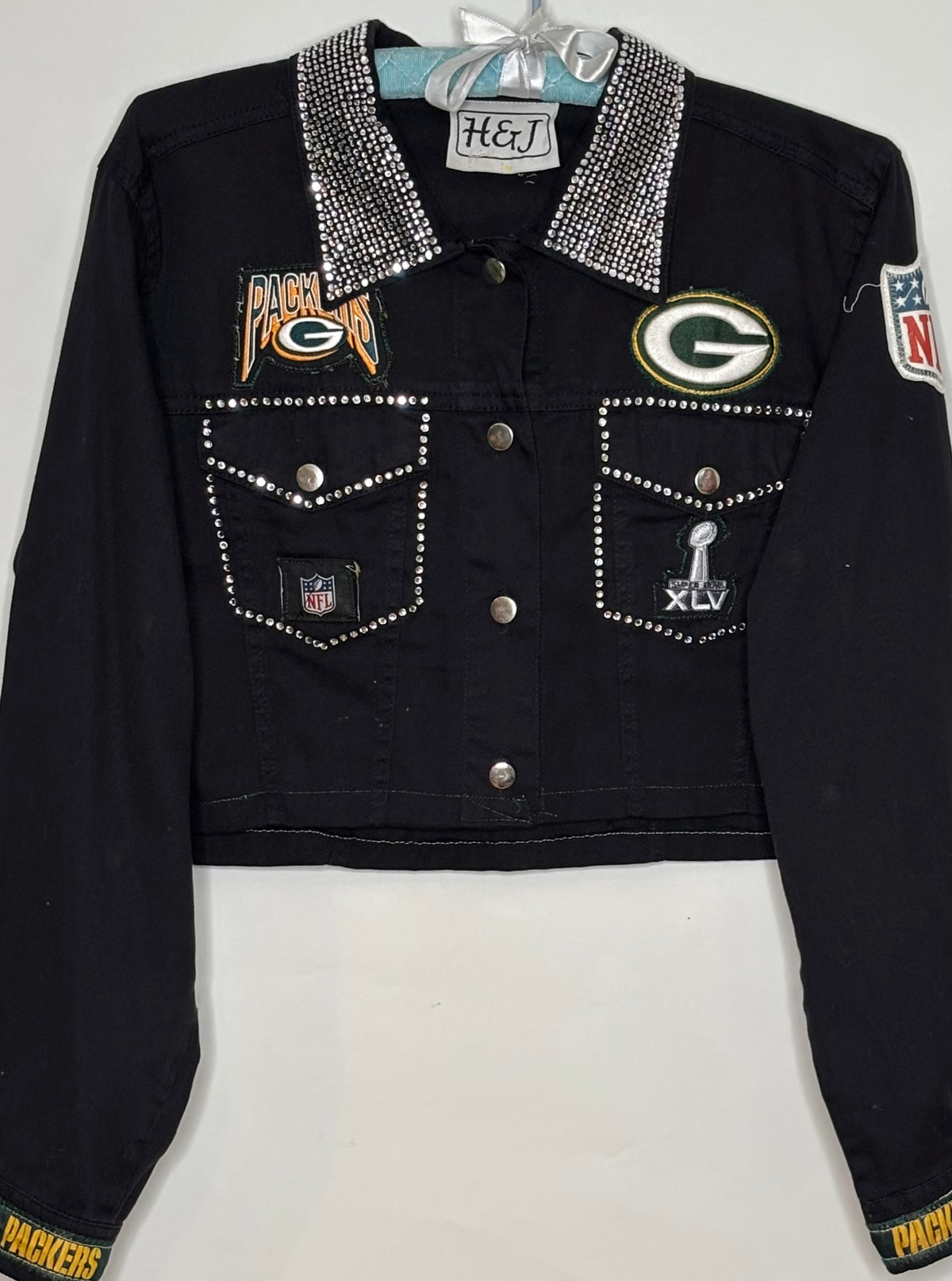Retro Crop Western Style Blinged out Jacket