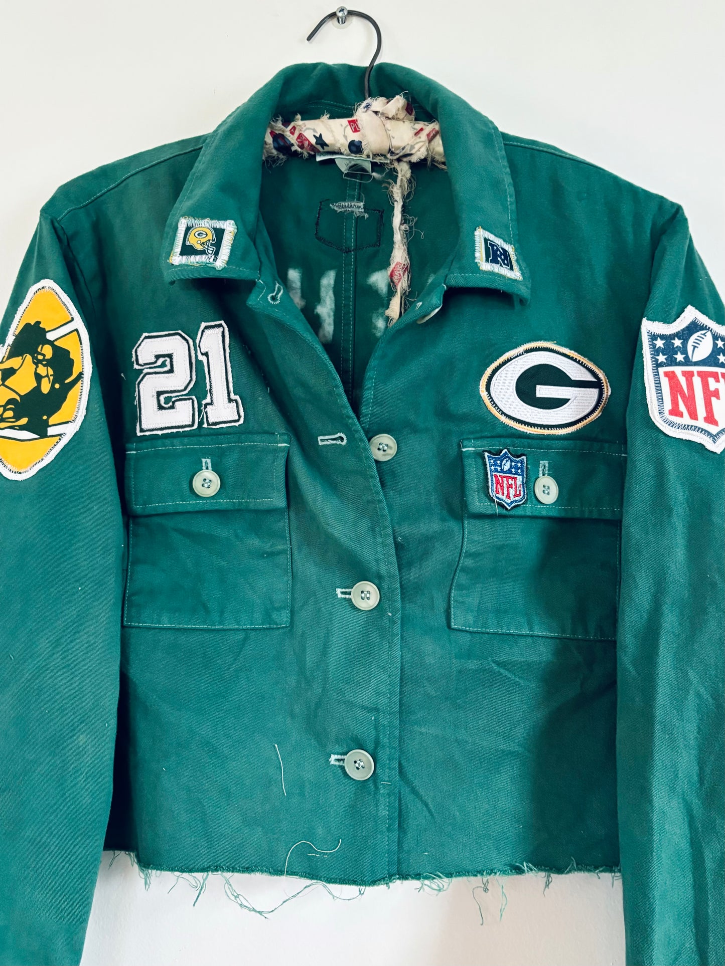 Reworked Over dyed Cotton Game Day Jacket