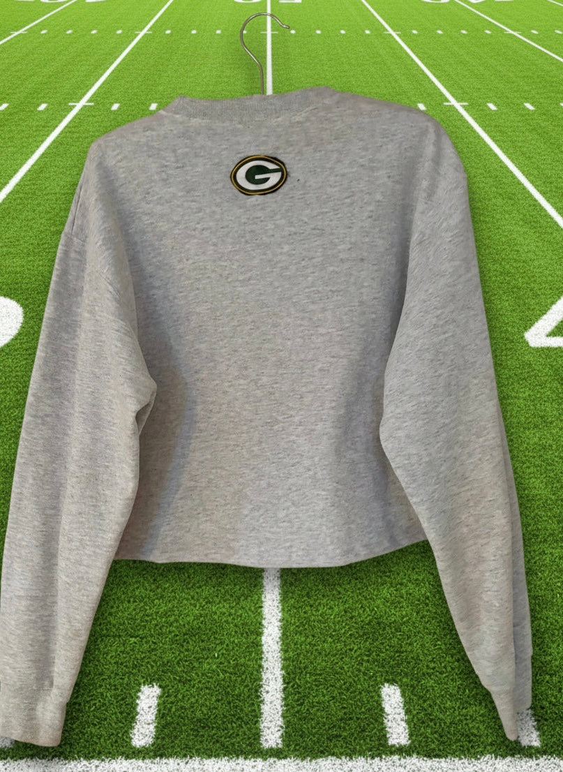 Vintage 90’s Green Bay Packers Heather Gray Division Rivals crewneck