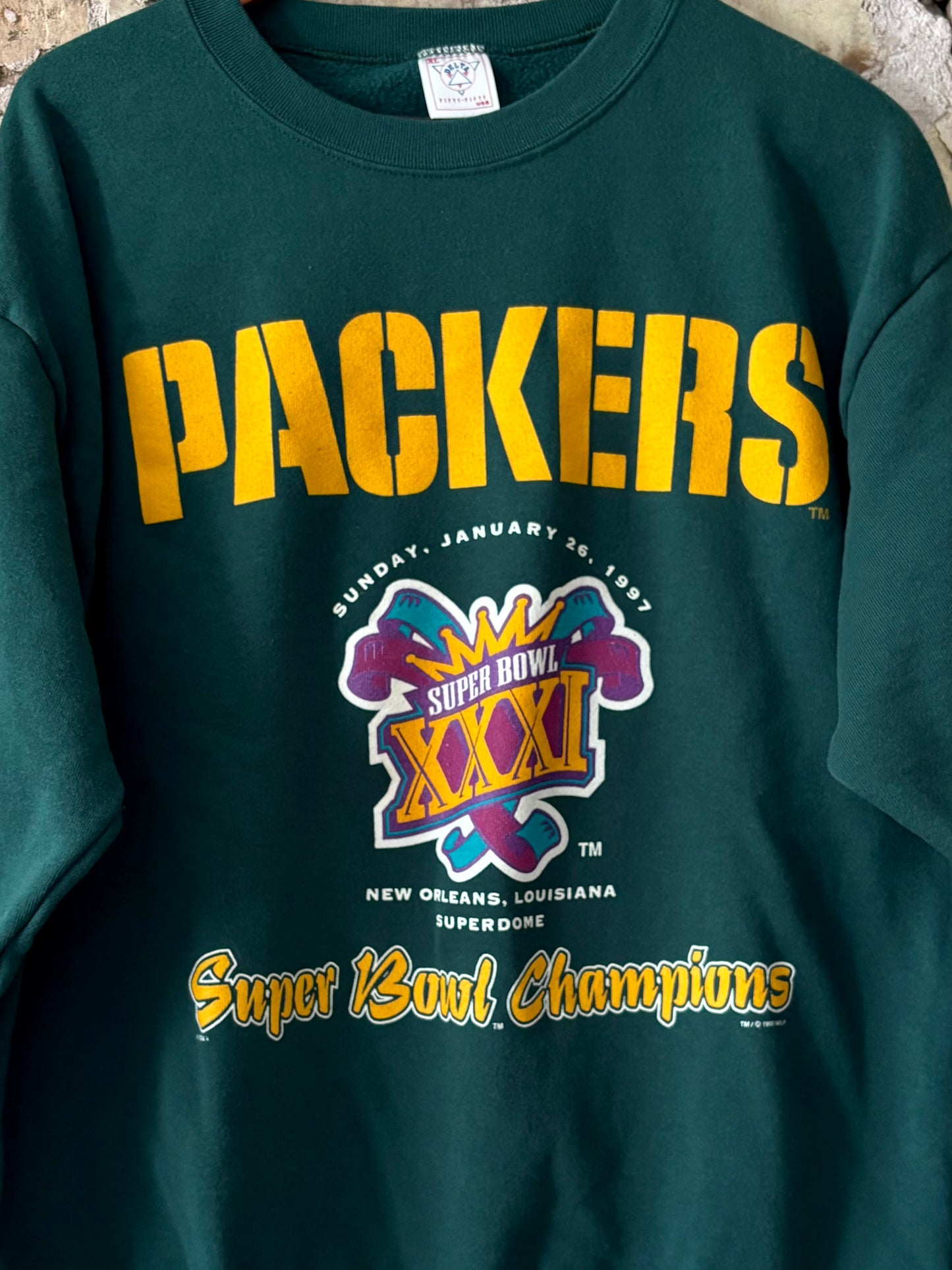 vintage 90’s Green Bay Packers Super Bowl crewneck Sweatshirt