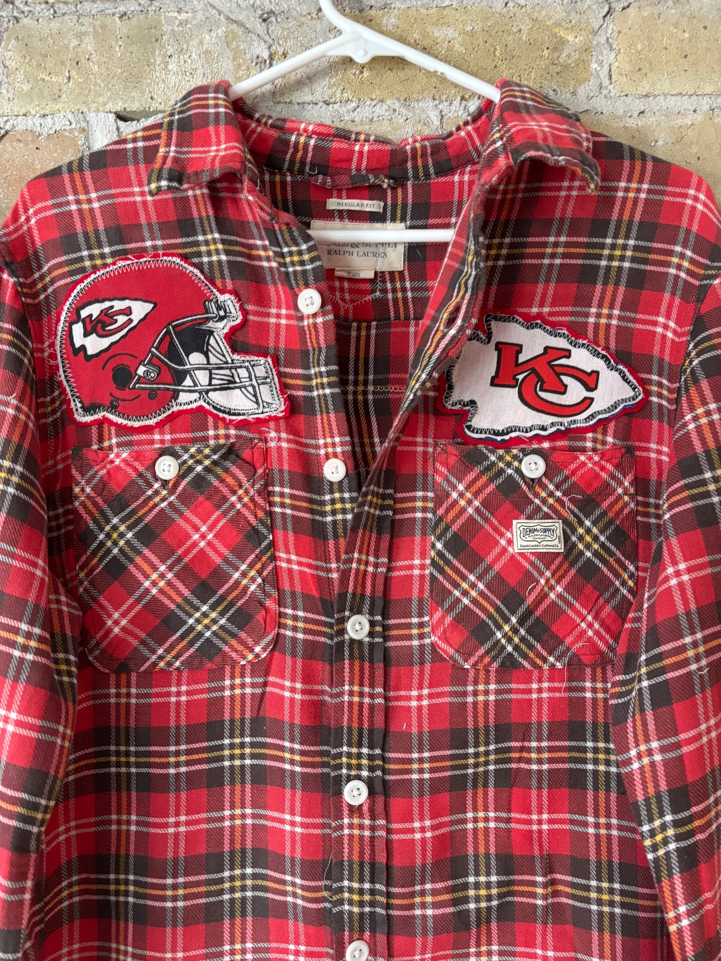 Reworked RL Denim & Supply Game Day Flannel Shirt