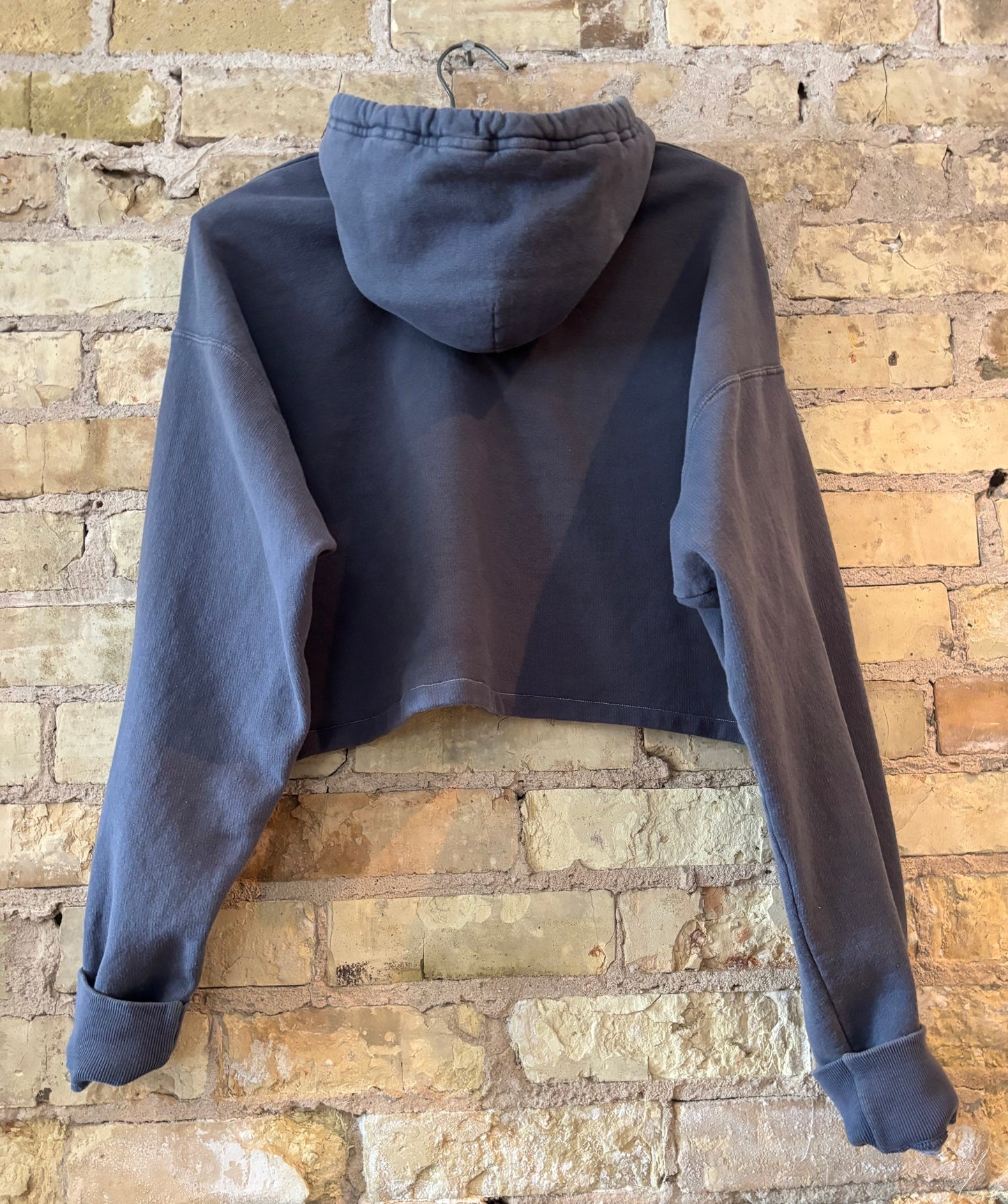 Reworked over dyed Brewers GameDay Cropped Hoodie