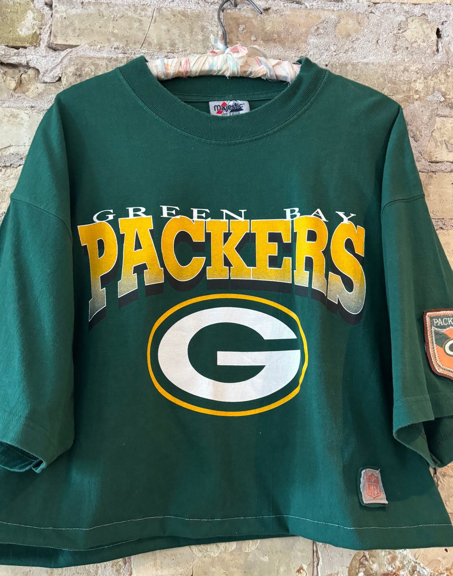Reworked 90s Green Bay Packers Oversized Crewneck T-shirt