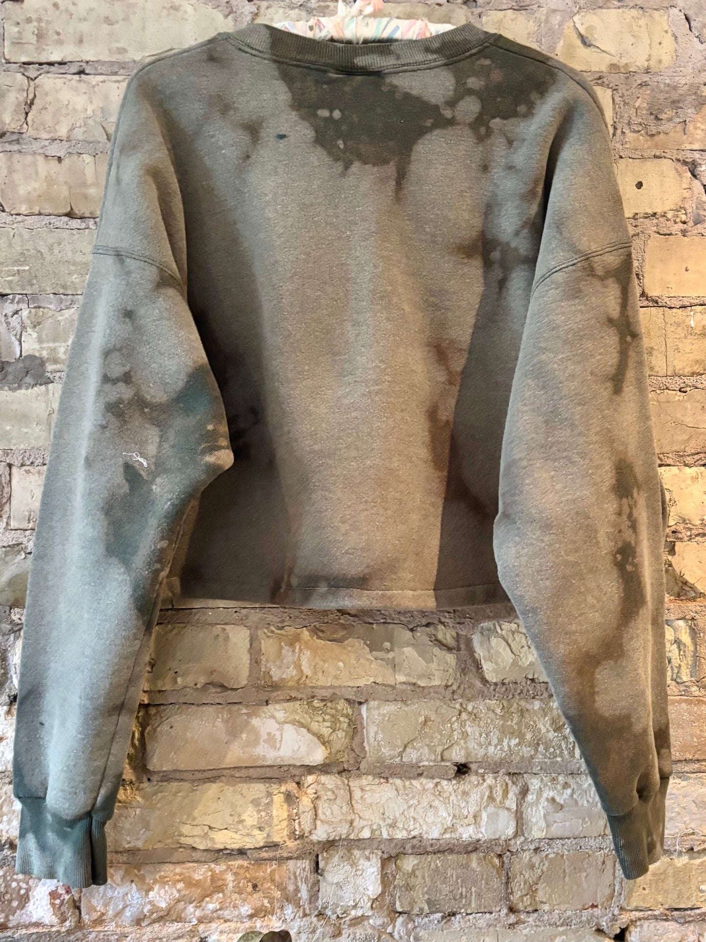 Reworked vintage Green Bay Packers Distressed Super Bowl crewneck