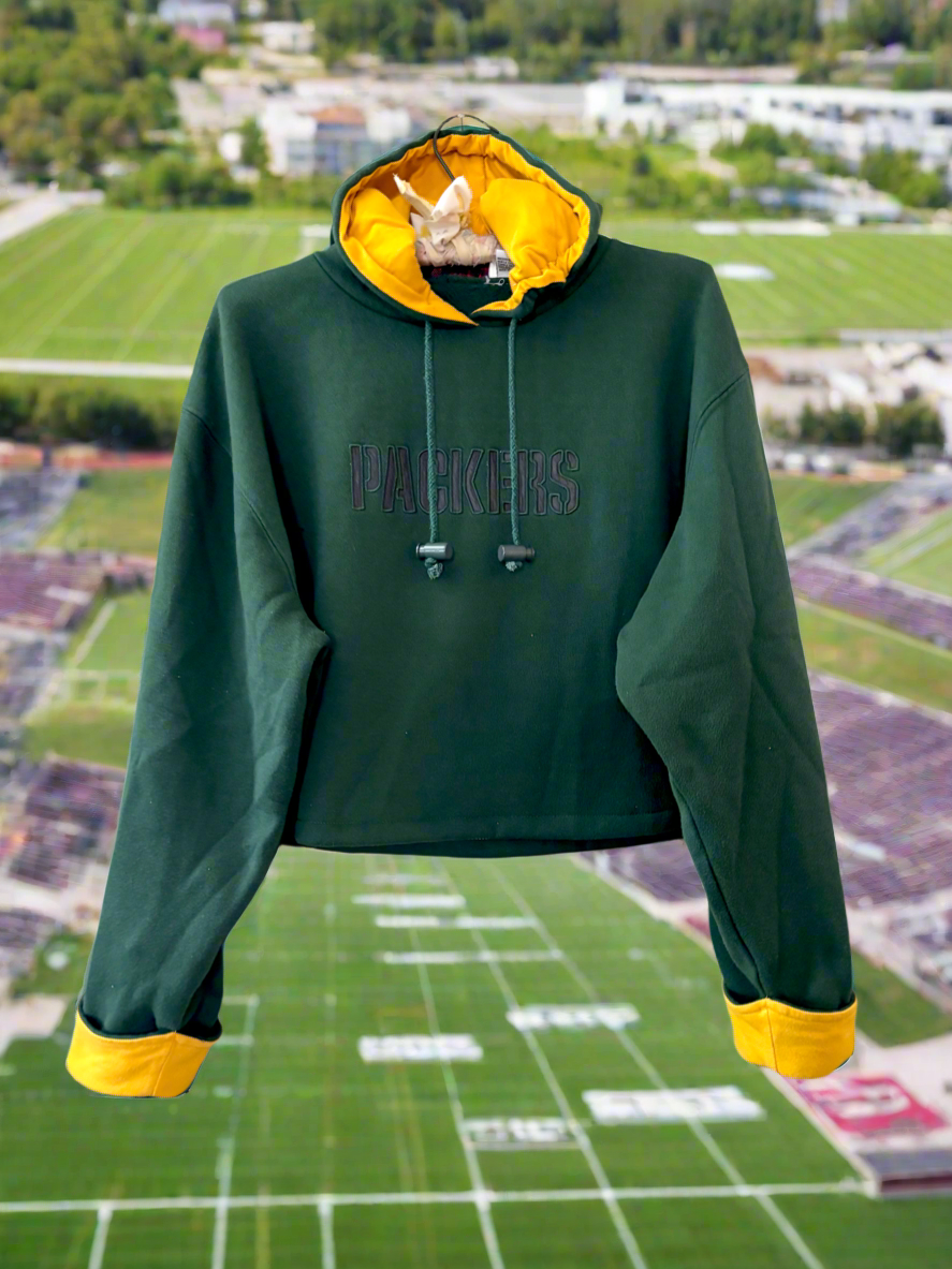 Reworked 90’s Cropped NFL Game Day Hoodie
