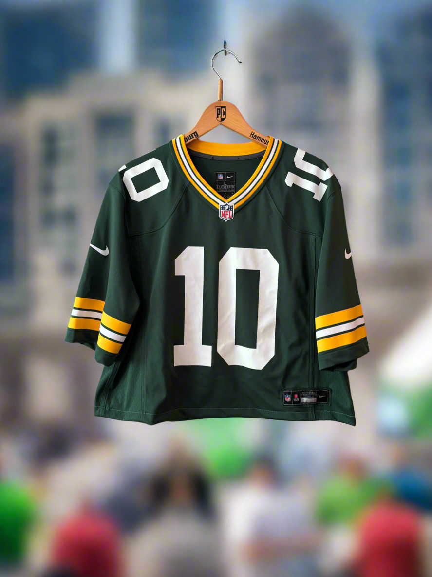 Reworked Packers Jordan LOVE cropped Nike Jersey #10