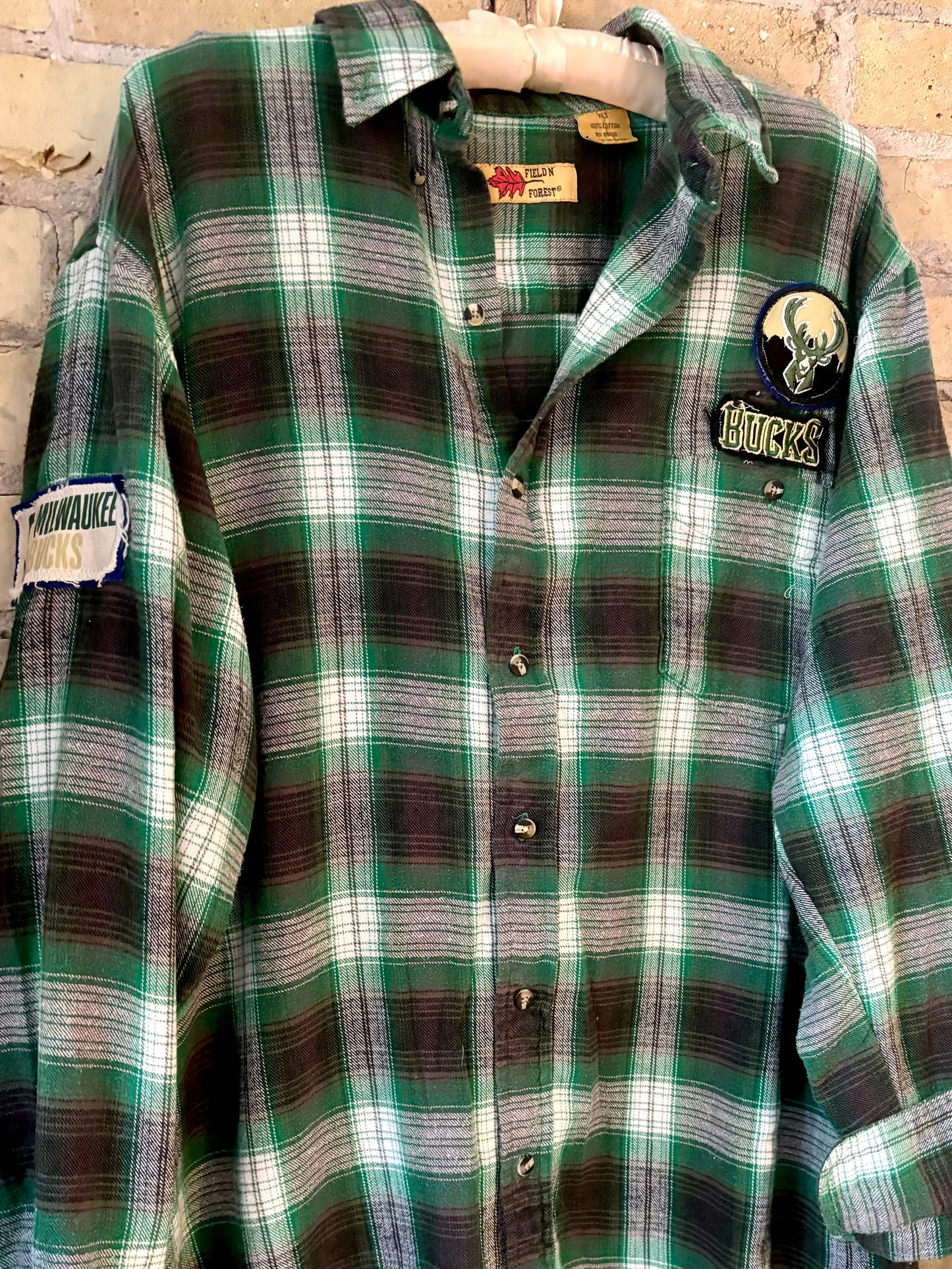 Reworked Bucks Game Day Flannel Shirt