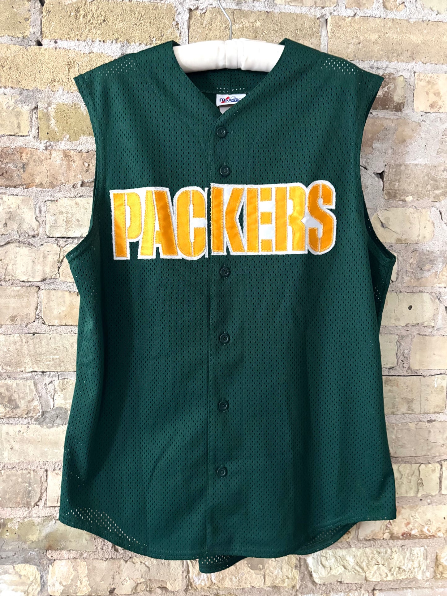 Vintage Majestic Green Bay Packers sleeveless Jersey