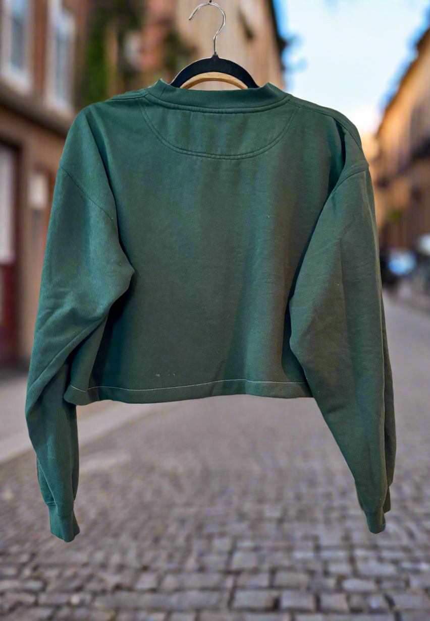 Reworked 90’s Packers Cropped Crewneck