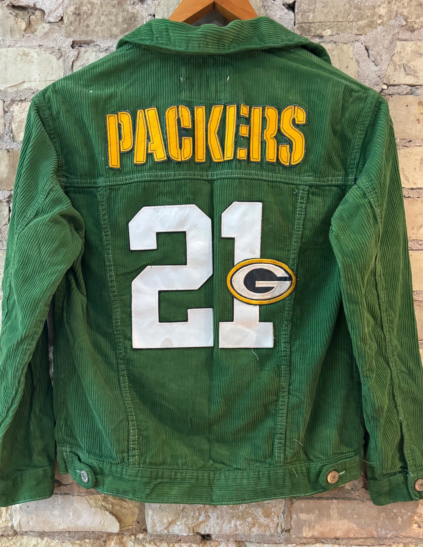 Reworked over dyed Corduroy Game Day Jacket