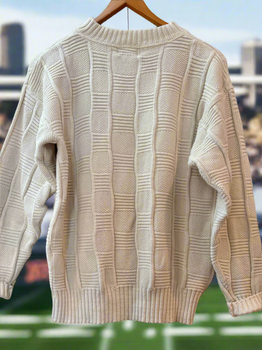 Vintage 80’s Packers NFL handKnit Cotton Sweater