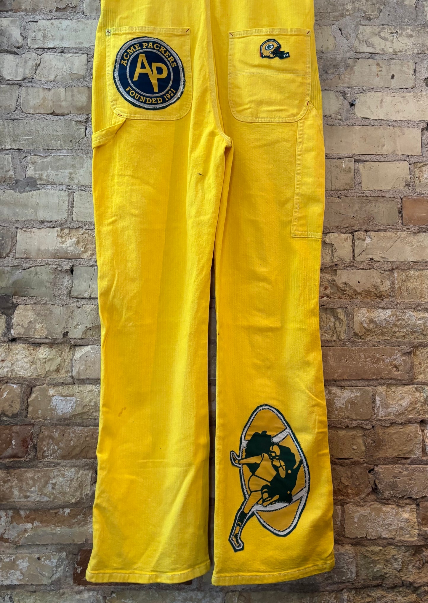 Reworked over dyed Dickies Game Day Bib Overalls