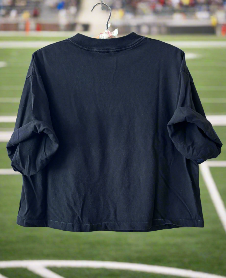 Reworked vintage Green Bay Packers cropped Super Bowl Tee