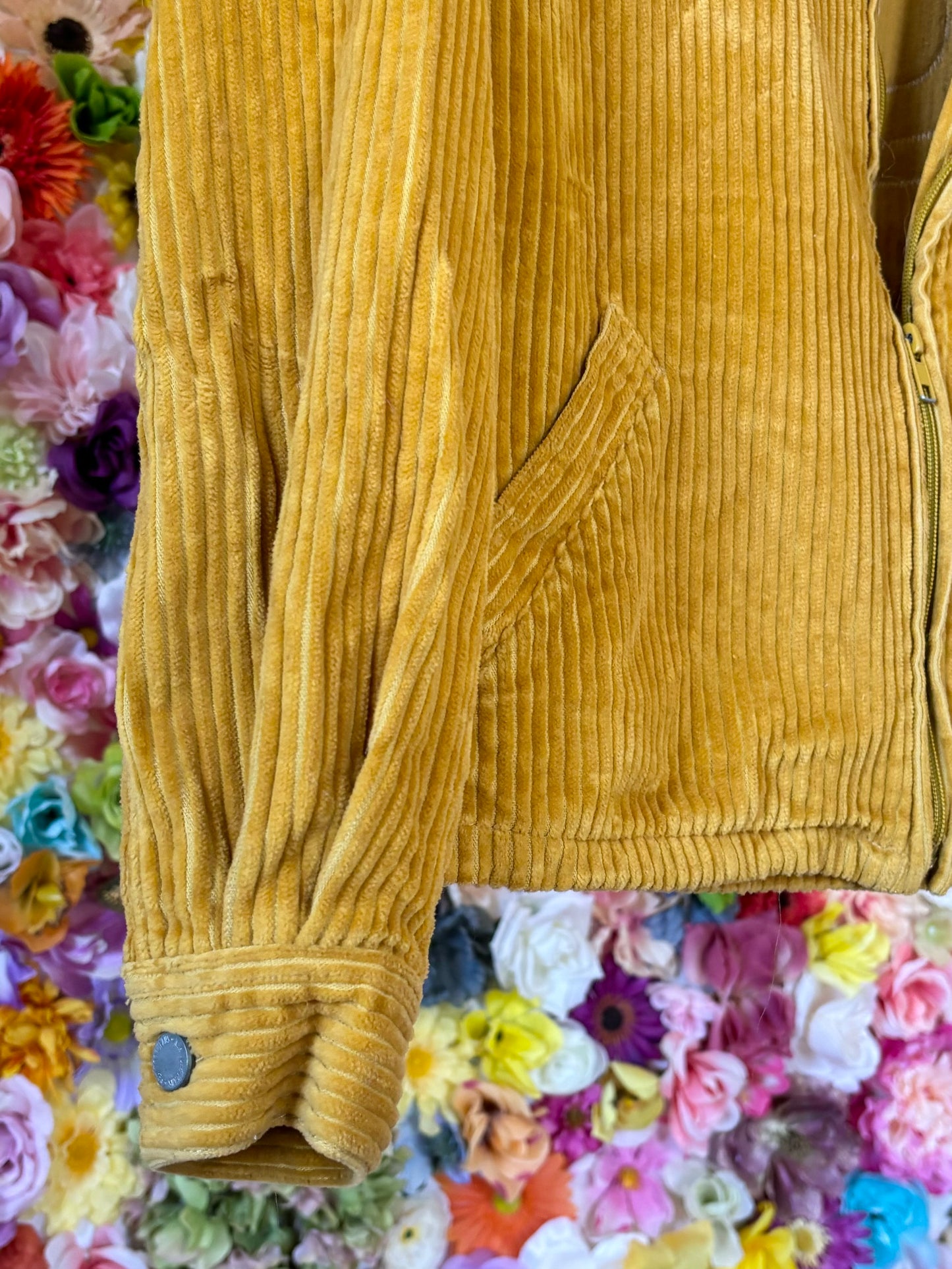 Reworked Vintage Packers Wide Corduroy Harrington Game Day Jacket