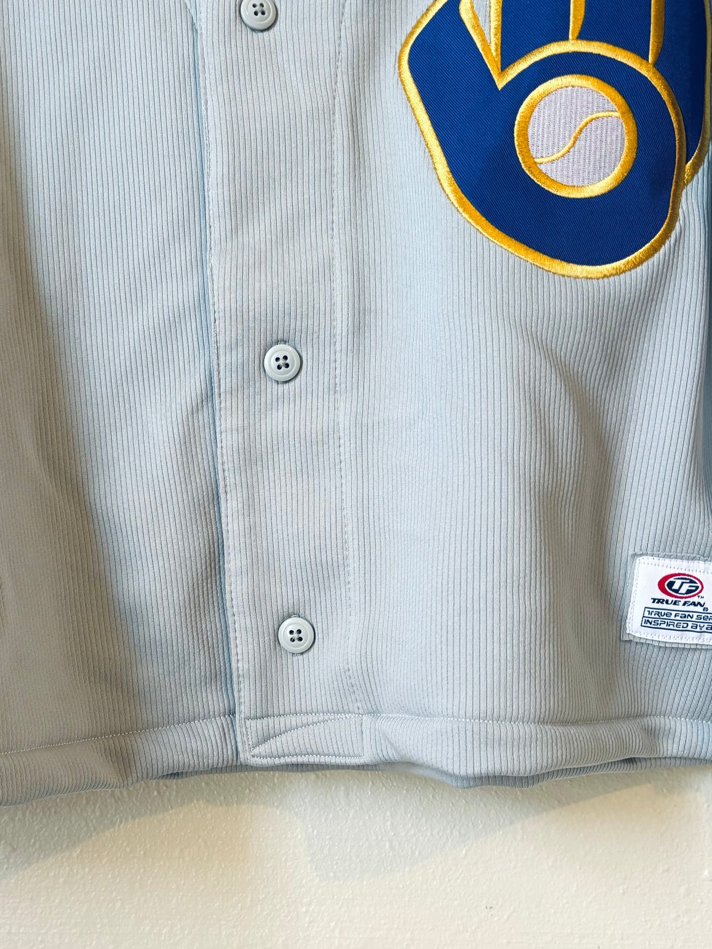 Reclaimed Retro Majestic Button up Throwback Baseball Jersey