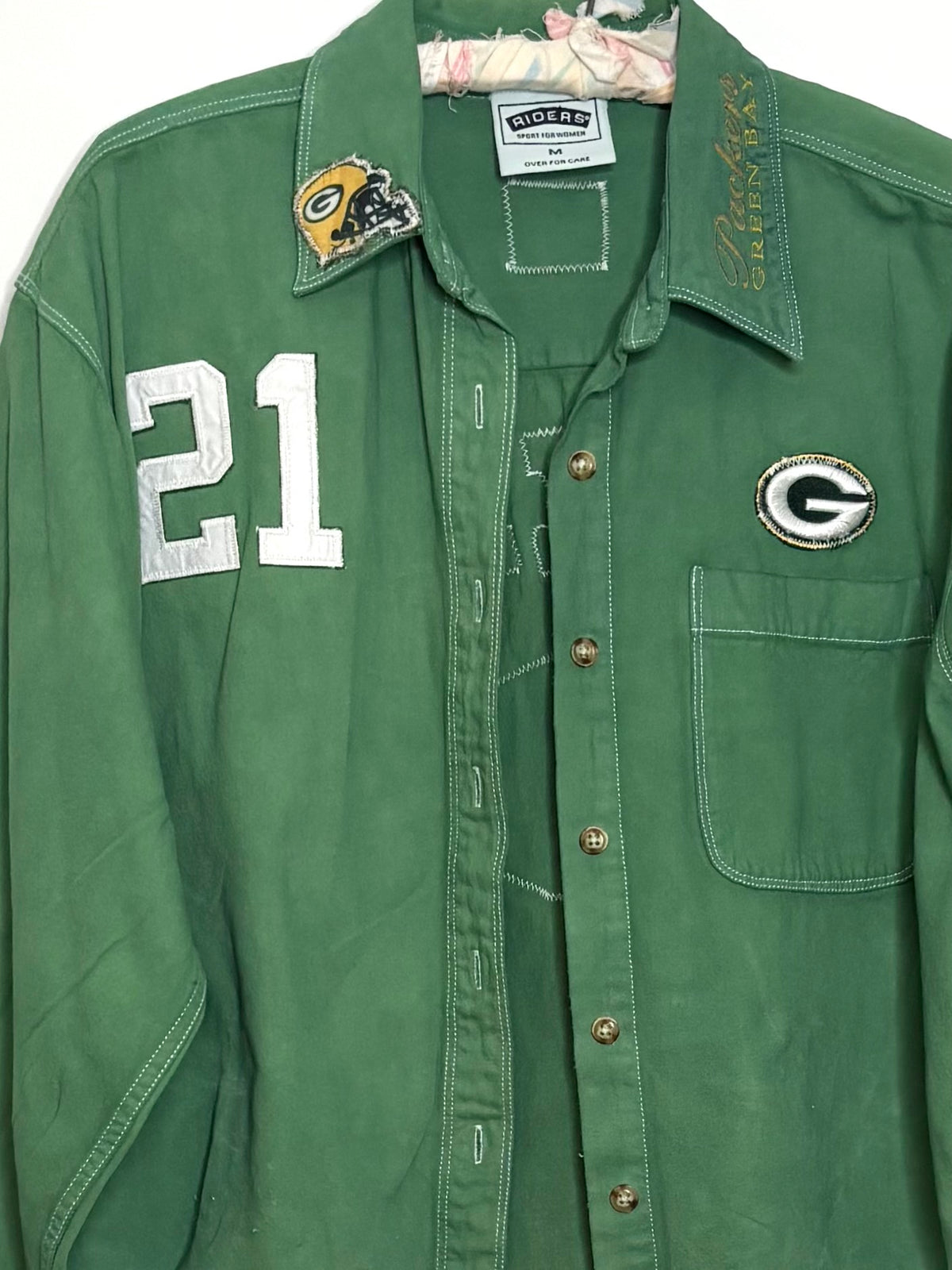 90’s Overdyed Cropped LEE Game Day Denim Shirt