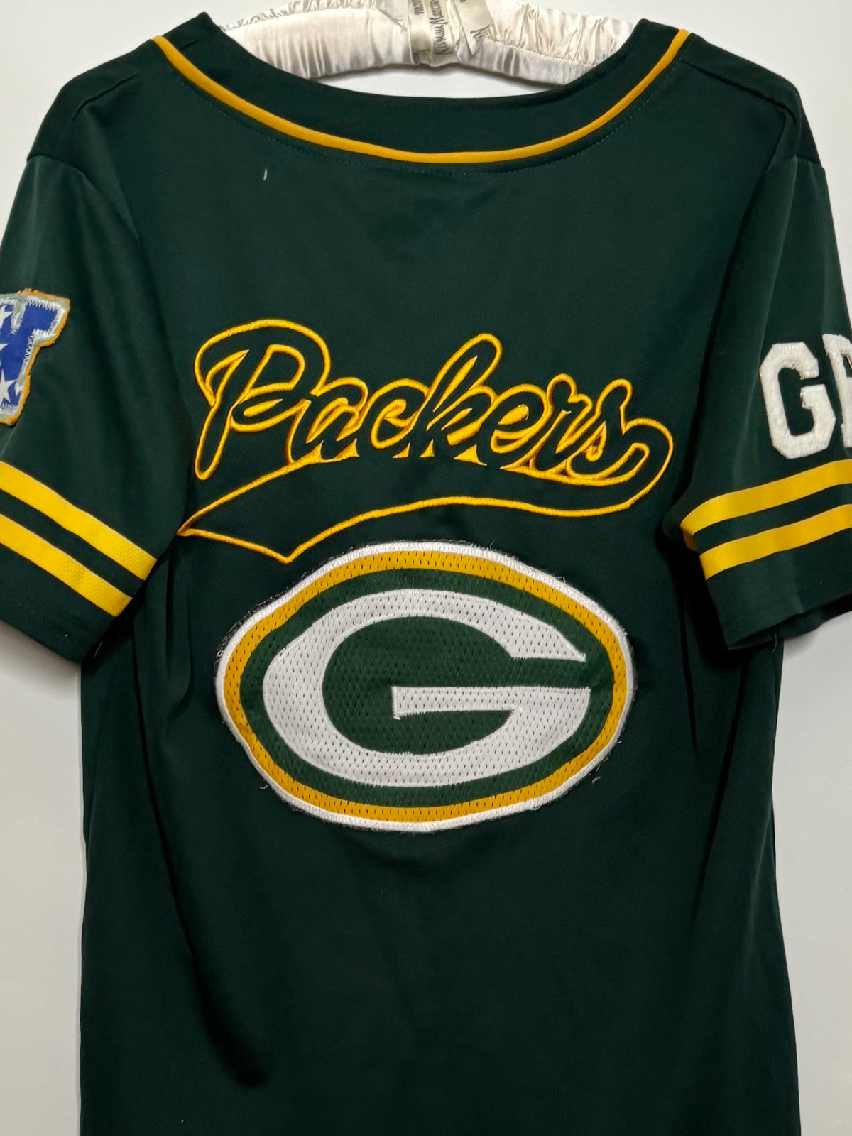 Retro Short Sleeve Button Up Baseball Jersey