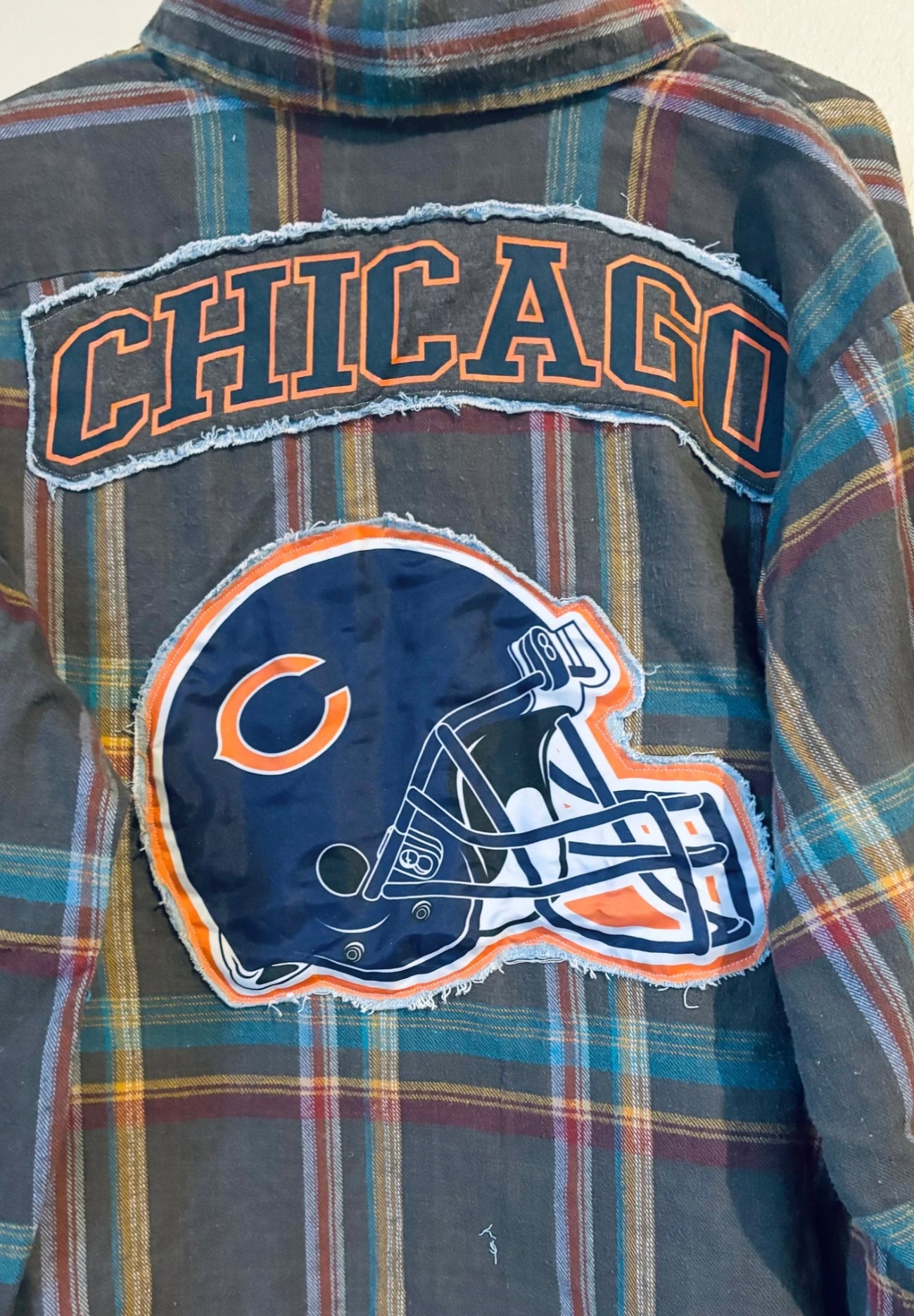 Reworked Distressed Game Day Flannel