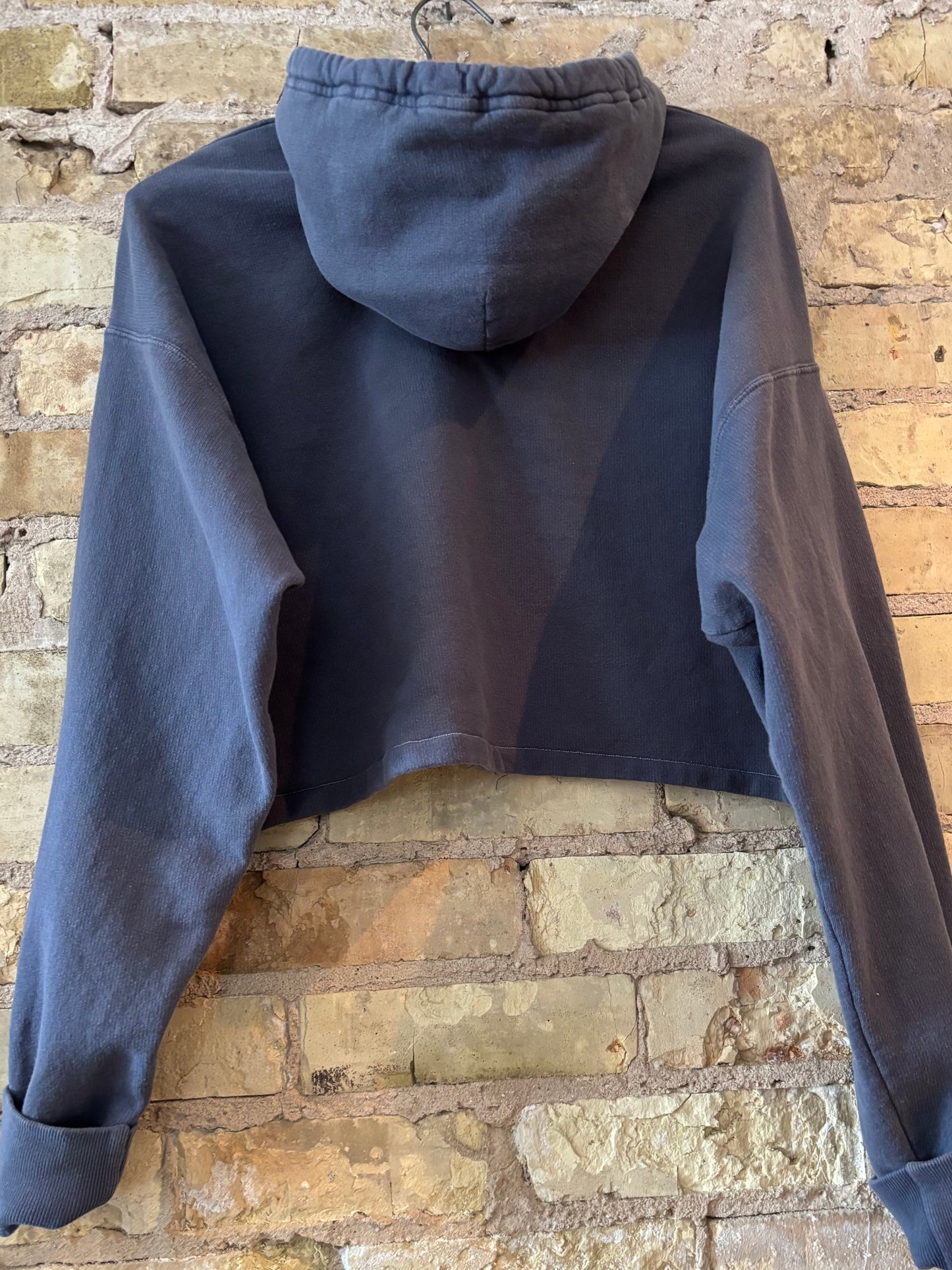Reworked over dyed Brewers GameDay Cropped Hoodie