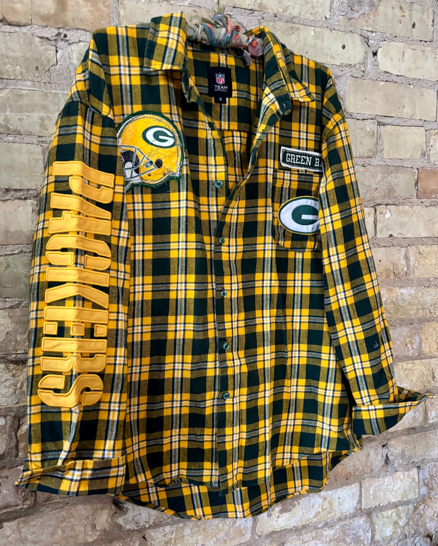 Reworked Packers NFL Game Day Flannel Shirt