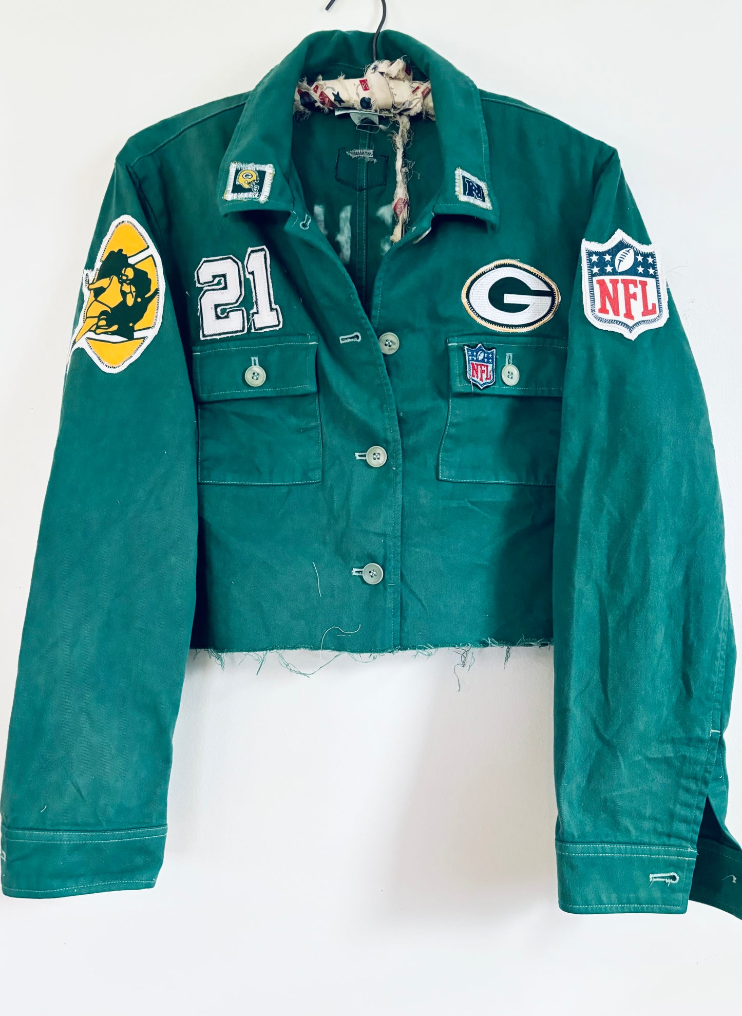 Reworked Over dyed Cotton Game Day Jacket