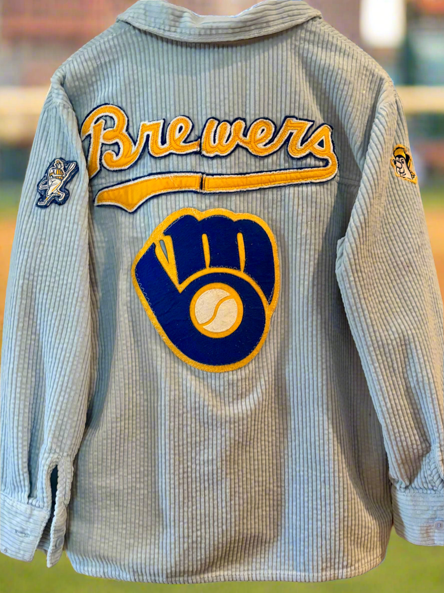 Reworked Brewers Wide Corduroy Game Day Shacket