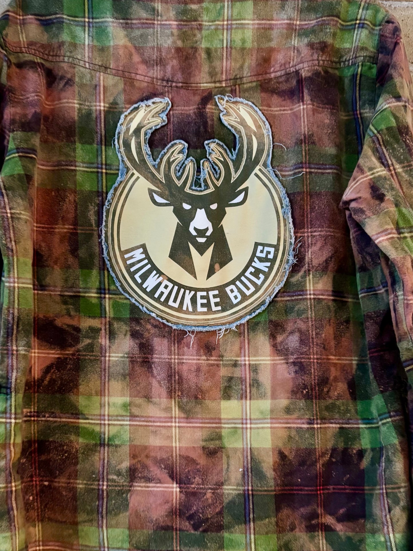 Reworked Woman’s Game Day Flannel Shirt