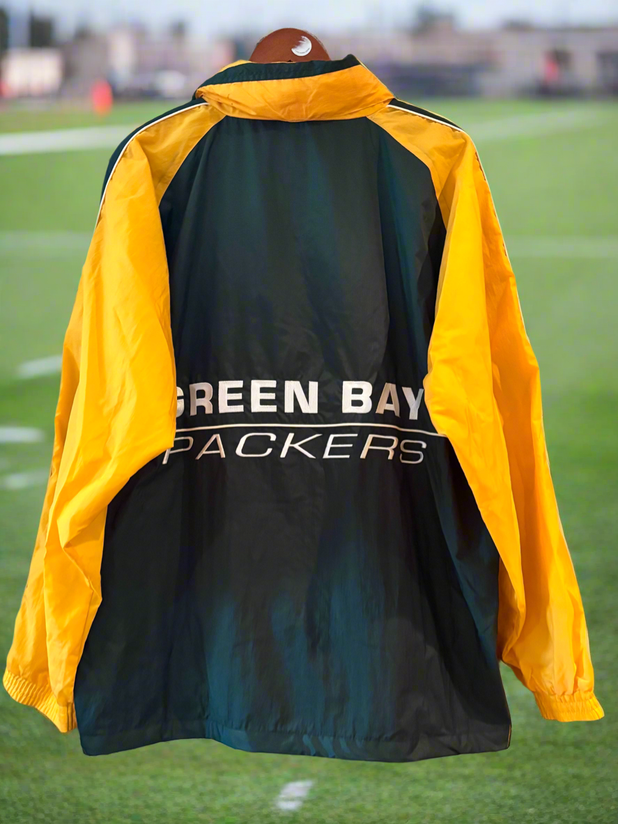 Vintage Green Bay Packers zip Up Stadium Windbreaker