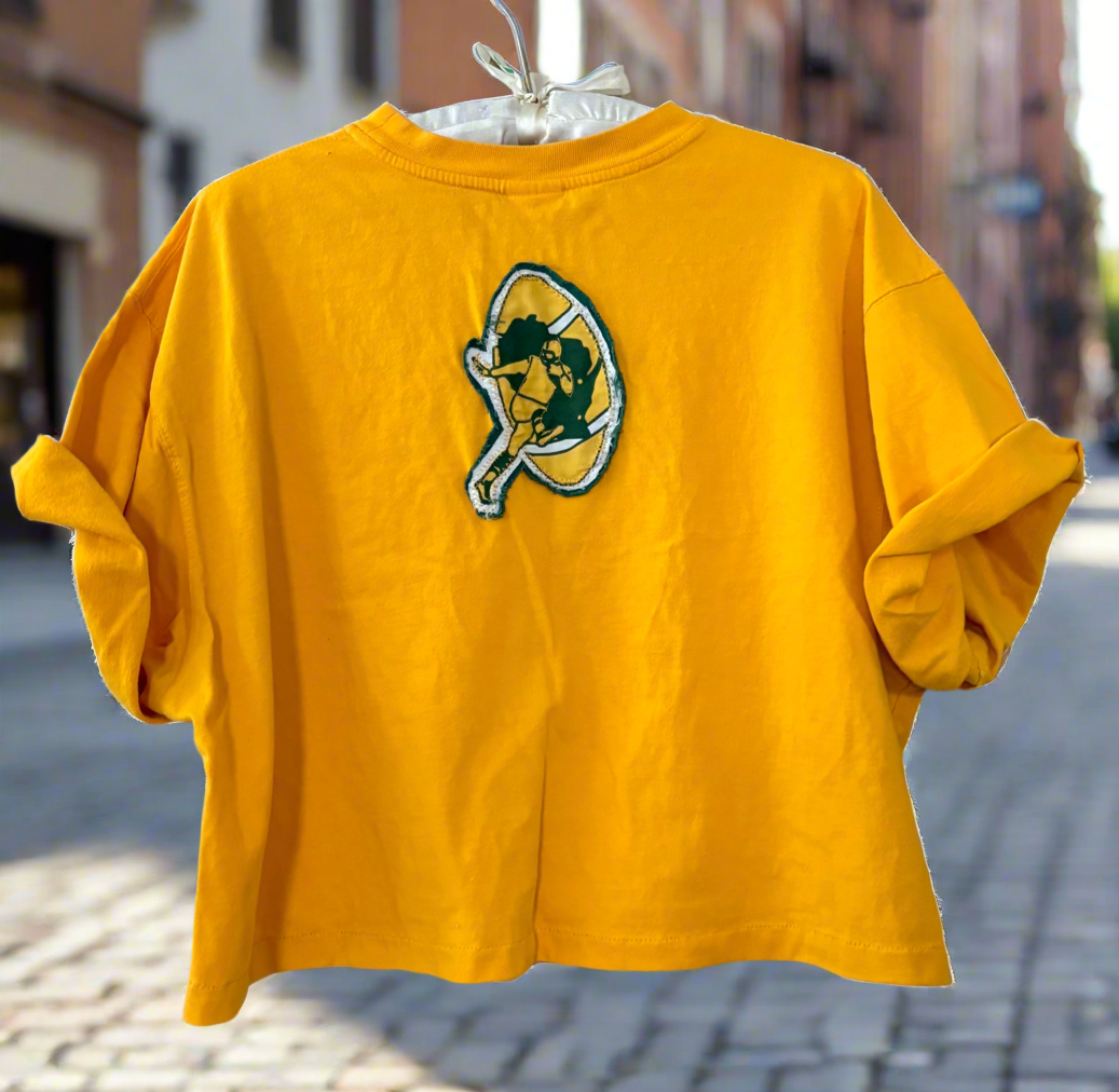 Reworked Vintage Green Bay Packers Gridiron Classic Throwback Crewneck Tee