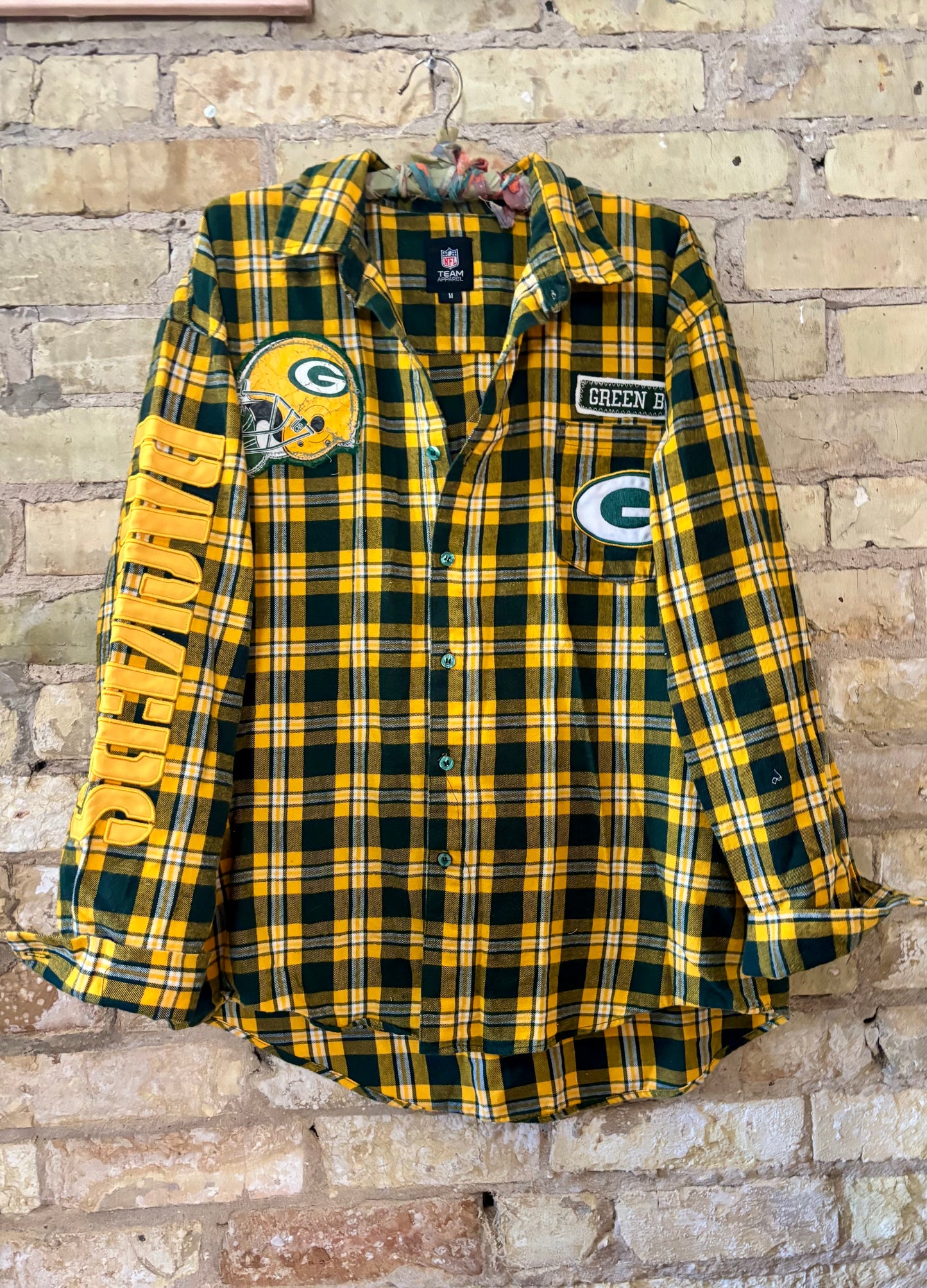 Reworked Packers NFL Game Day Flannel Shirt