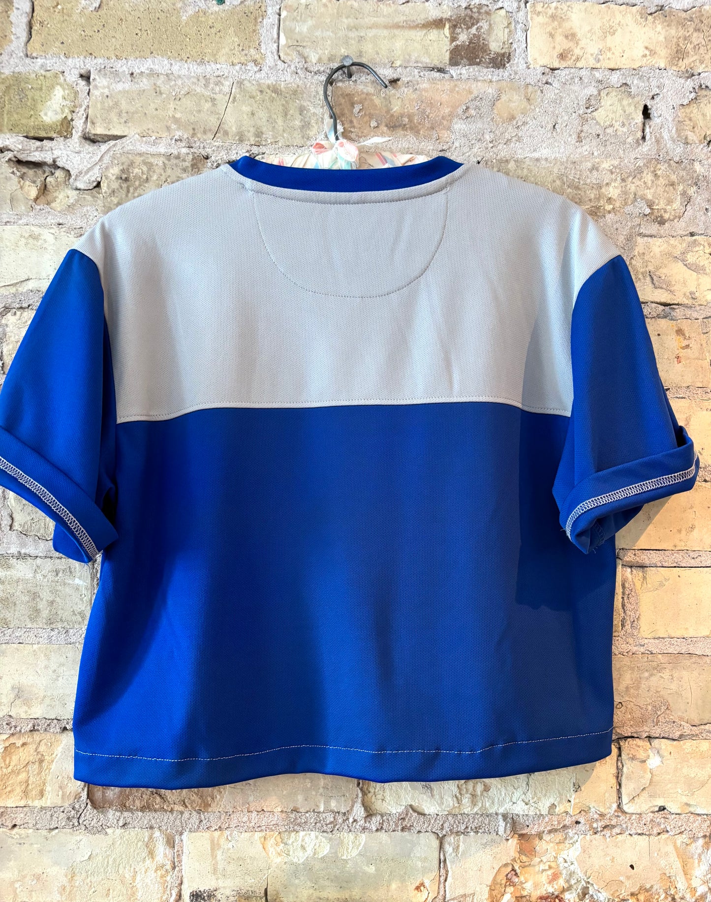 Reworked retro Milwaukee Brewers Cropped Jersey Tee
