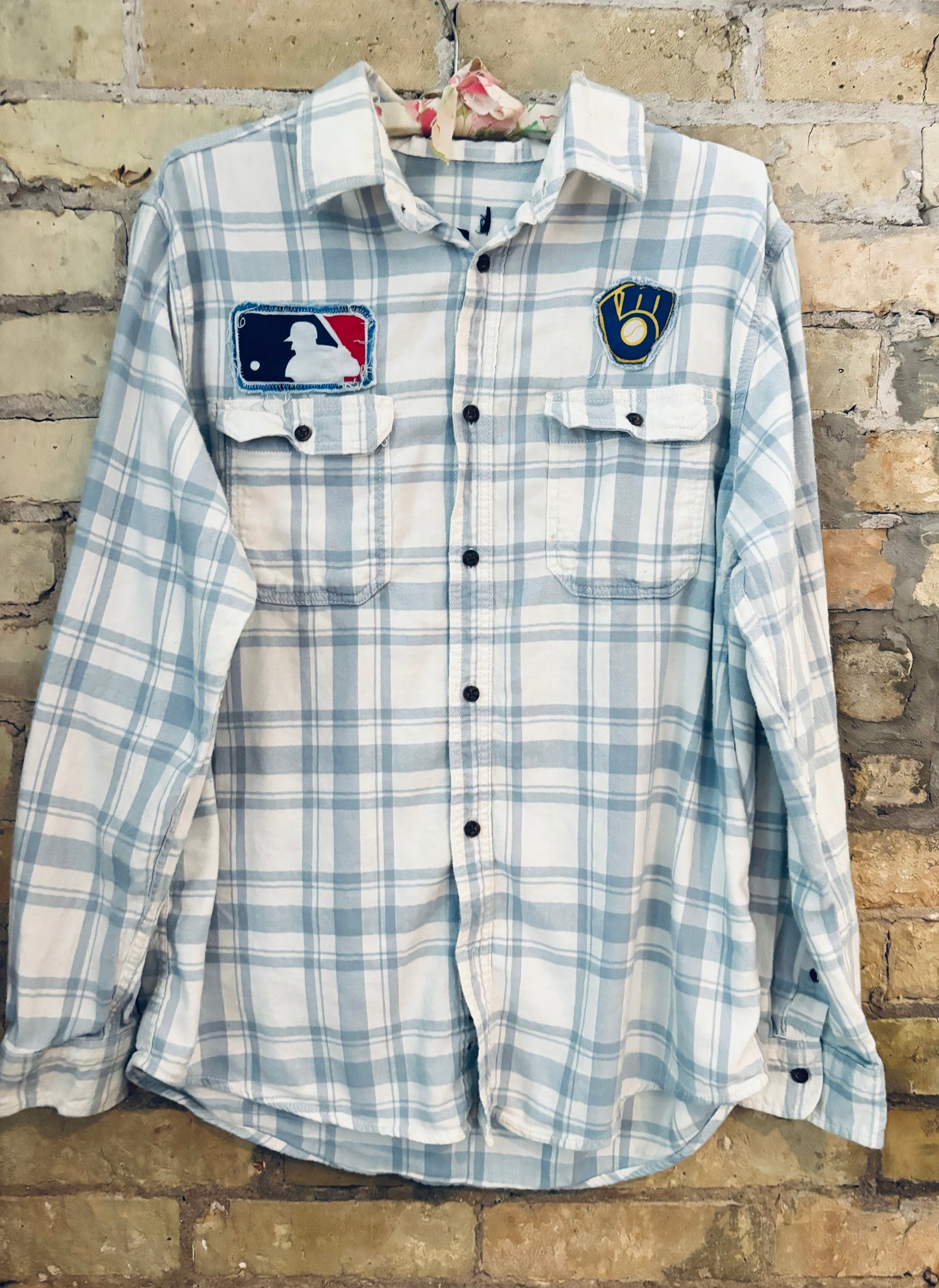 Reworked Brewers Game Day Flannel Shirt