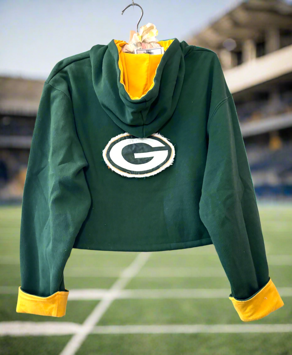 Reworked 90’s Cropped NFL Game Day Hoodie