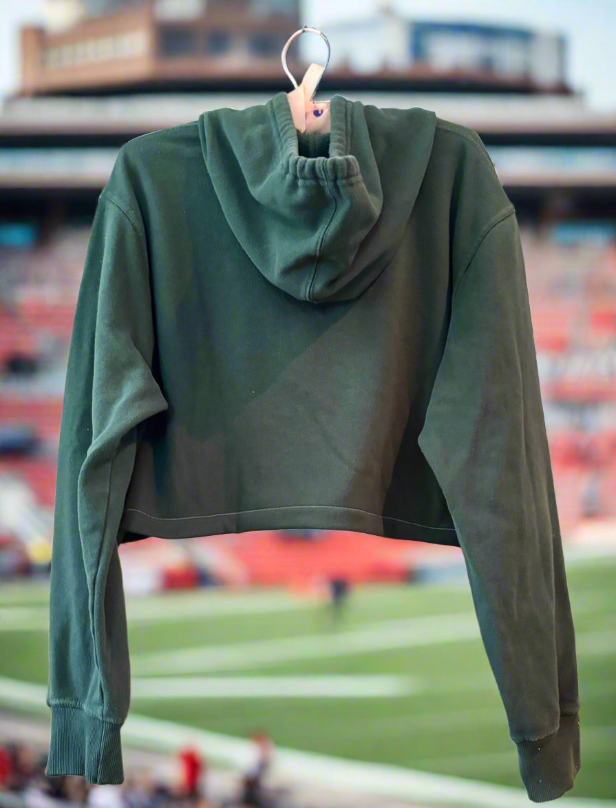 Reclaimed Green Bay Packers Throwback Cropped Hoodie