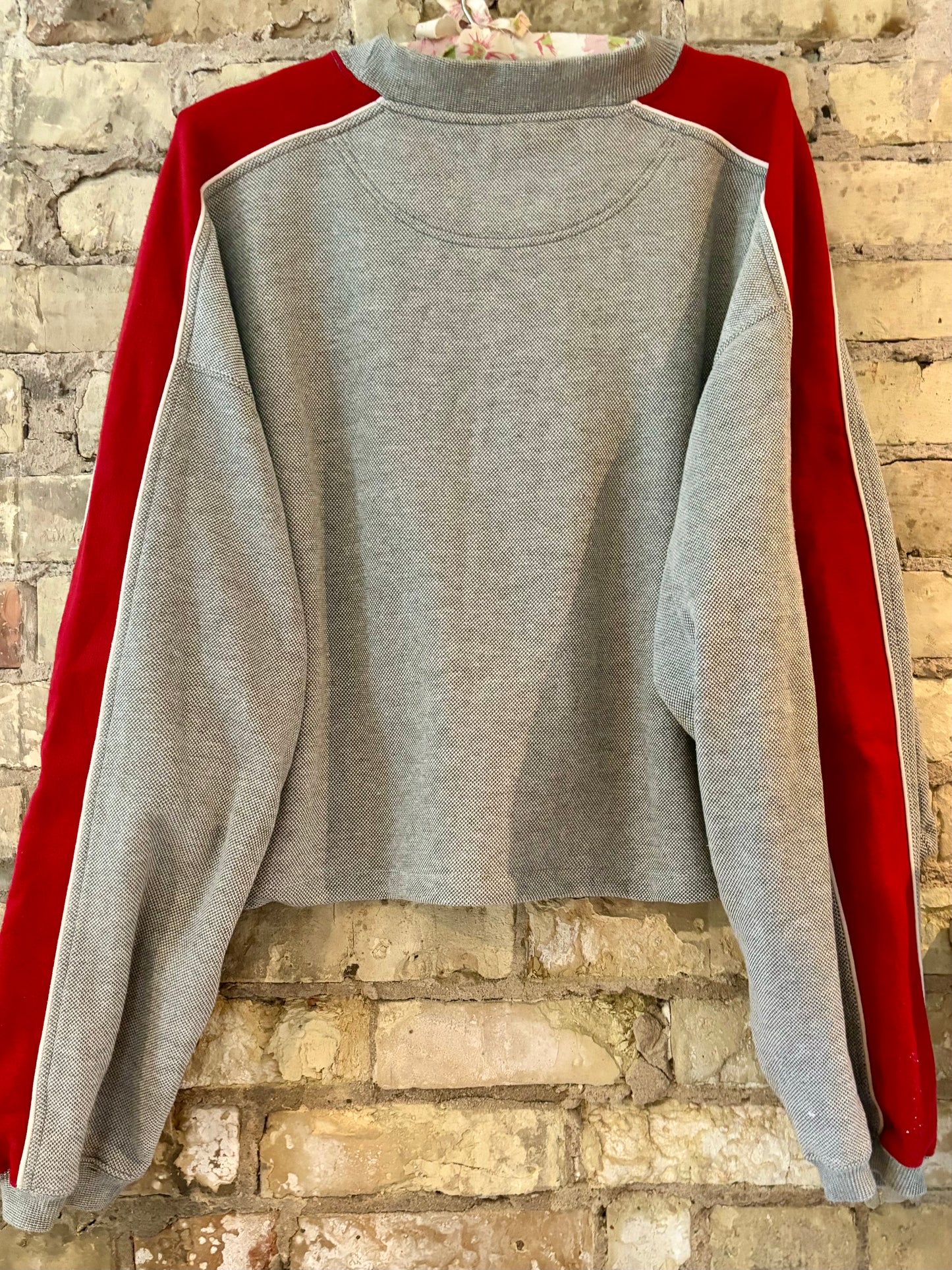 Reworked 90’s Retro Wisconsin Badgers Cropped Crewneck