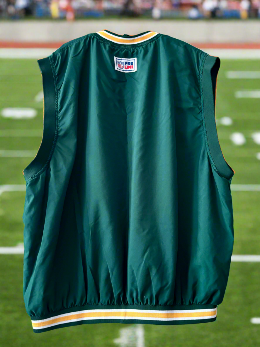 Vintage Green Bay Packers PRO LINE NFL Windbreaker Vest