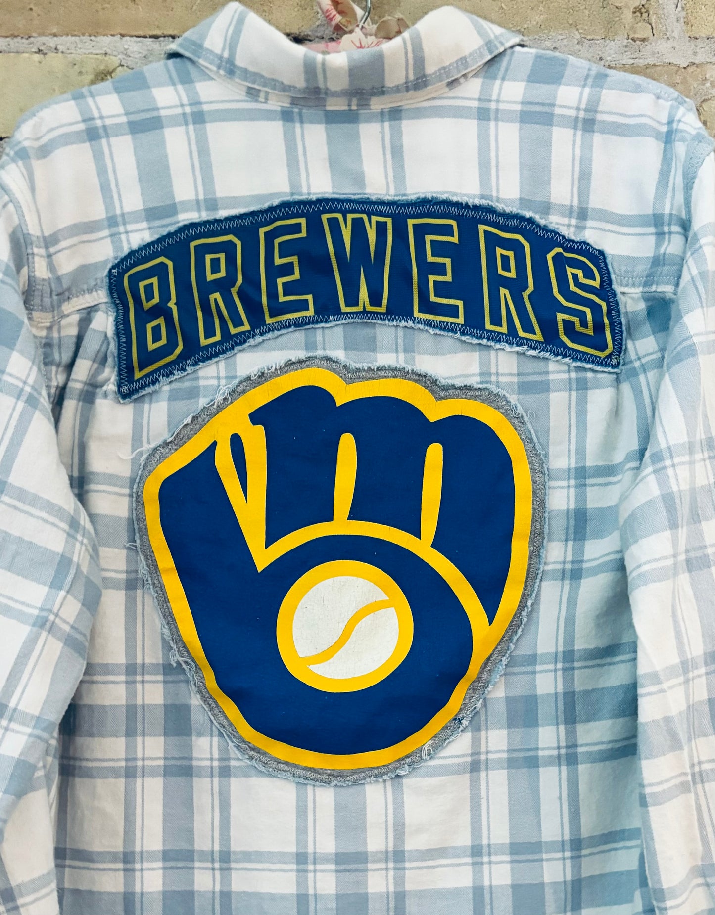 Reworked Brewers Game Day Flannel Shirt