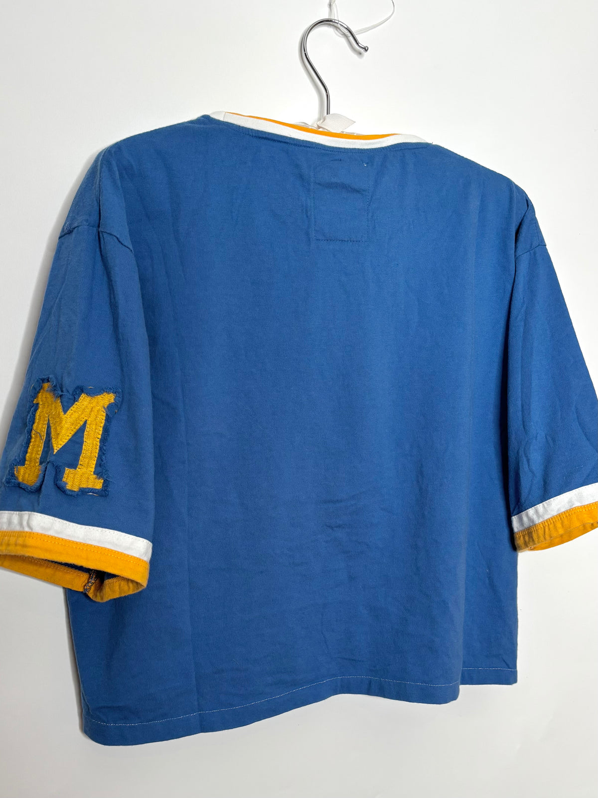 Milwaukee Brewers Cropped Throwback Ringer Tee