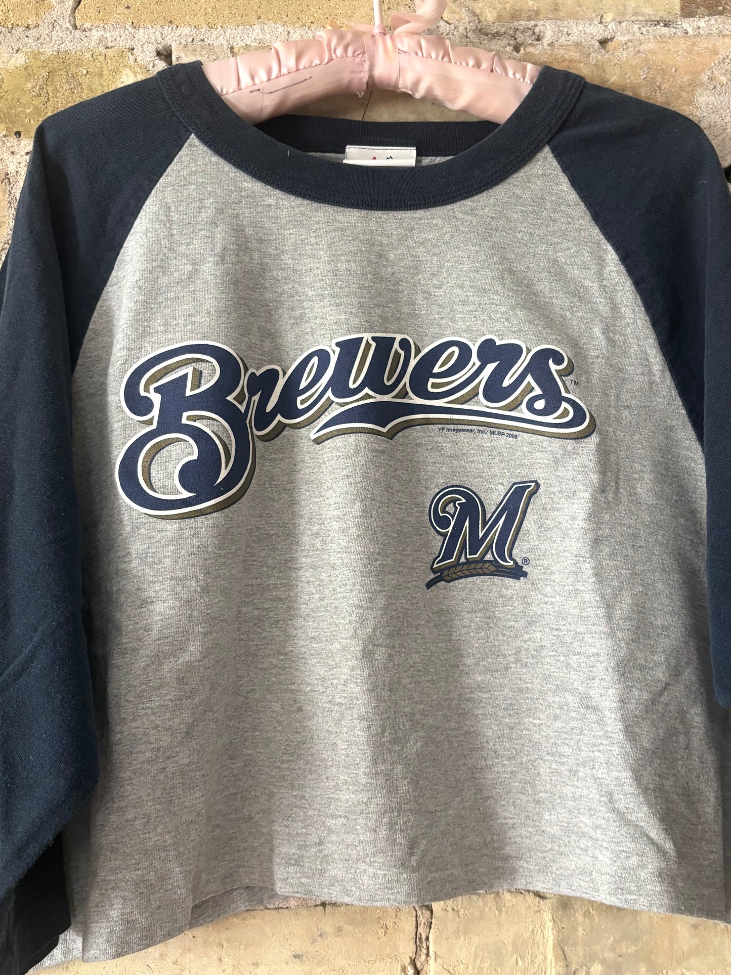 Retro Brewers Y2K 2 Tone Baseball Tee
