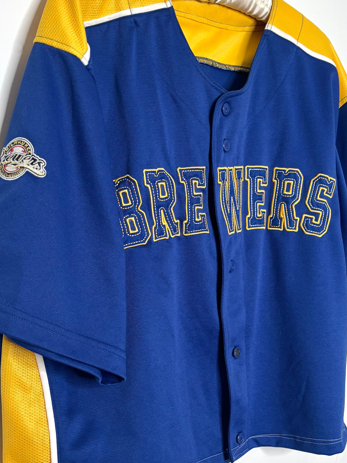 Retro Button up Cropped Baseball Jersey