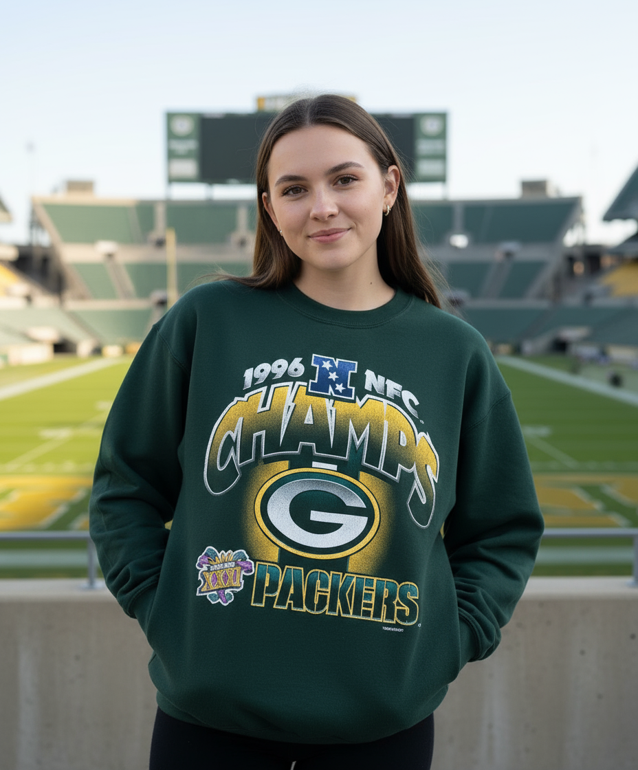 Vintage Green Bay Packers 1996 NFC CHAMPS Crewneck