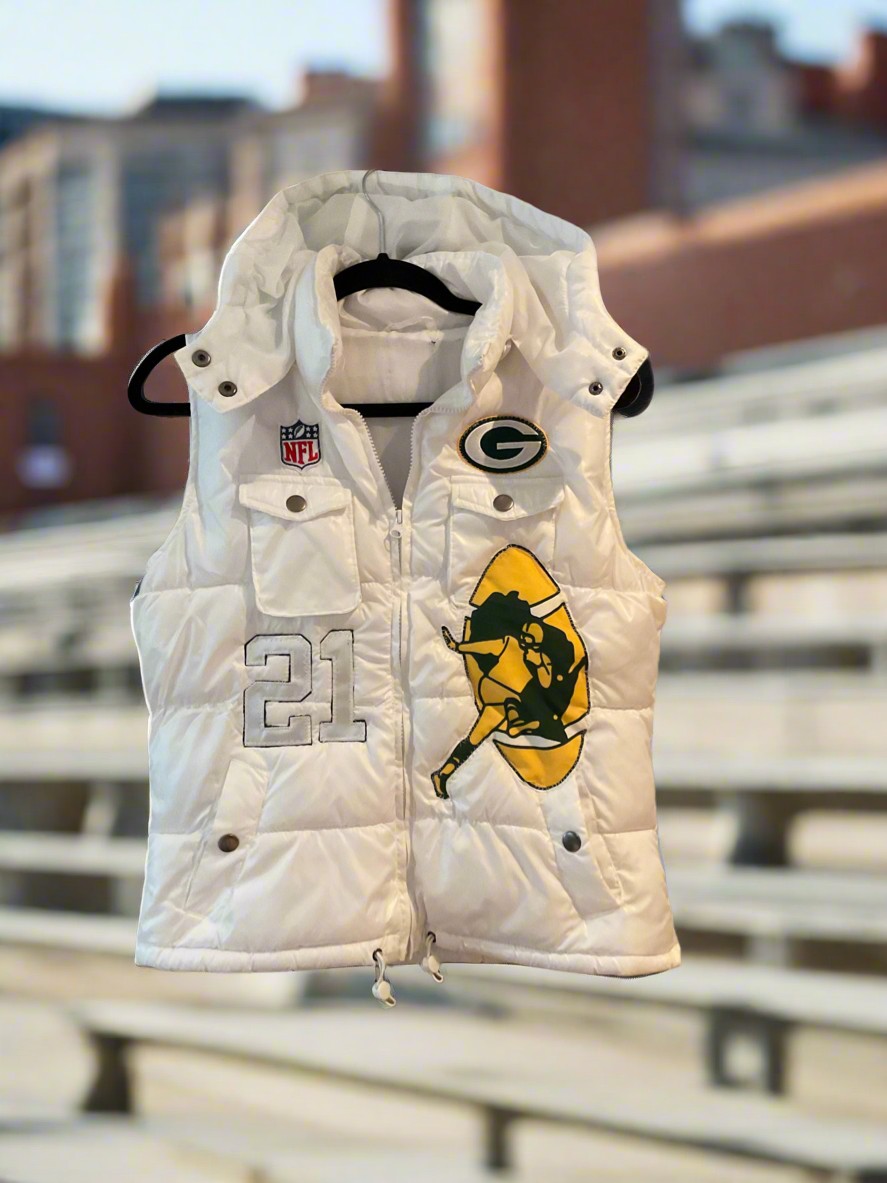 Reworked Packers Game Day Puffer Vest