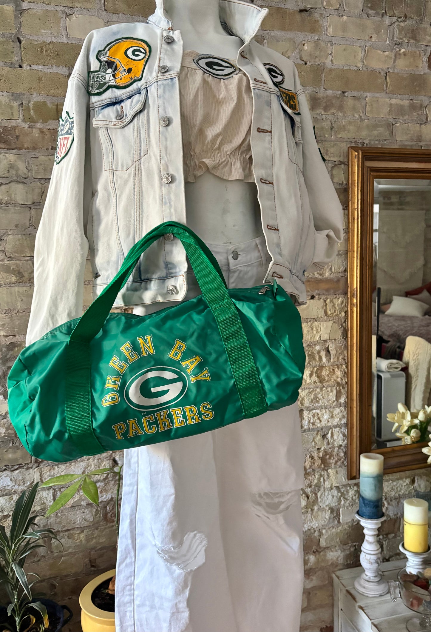 90’s Retro Green Bay Packers Duffle Gym Bag