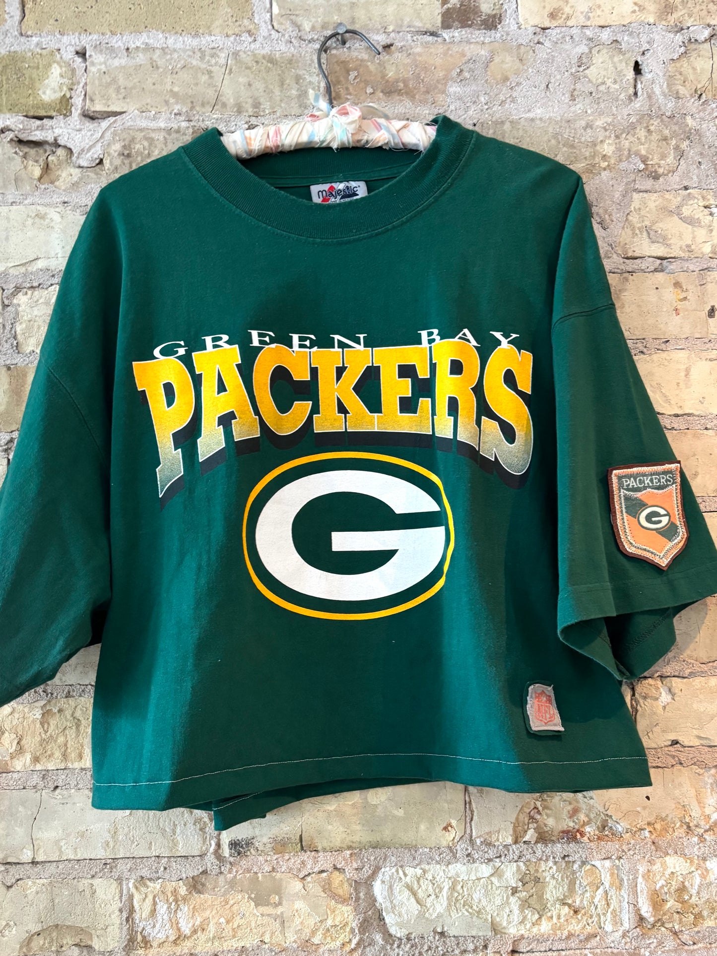 Reworked 90s Green Bay Packers Oversized Crewneck T-shirt