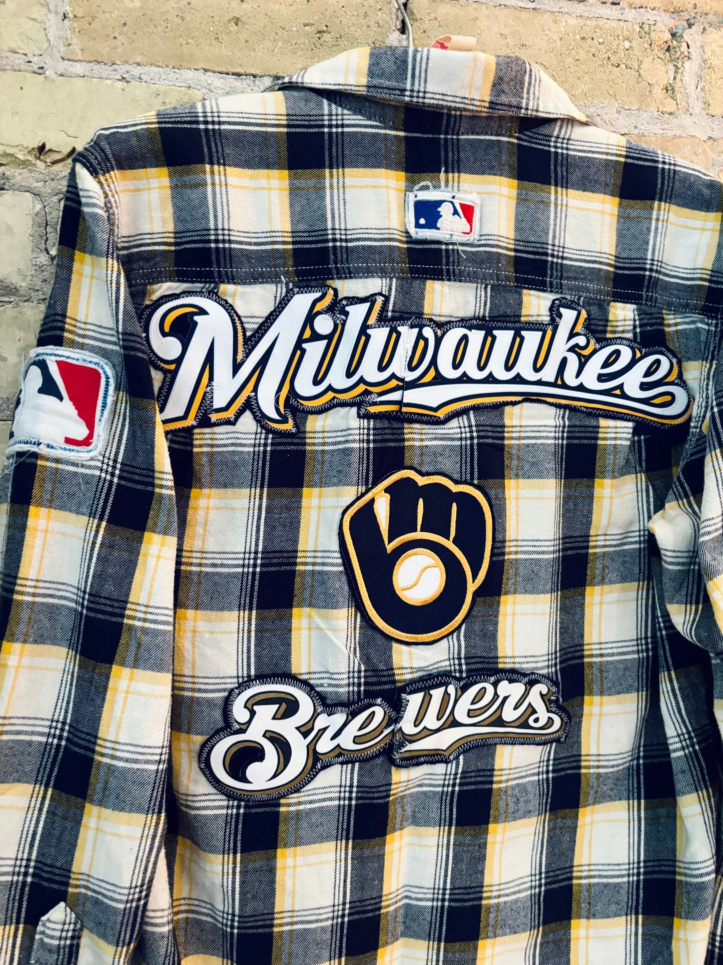 Reworked Brewers Game Day Flannel Shirt