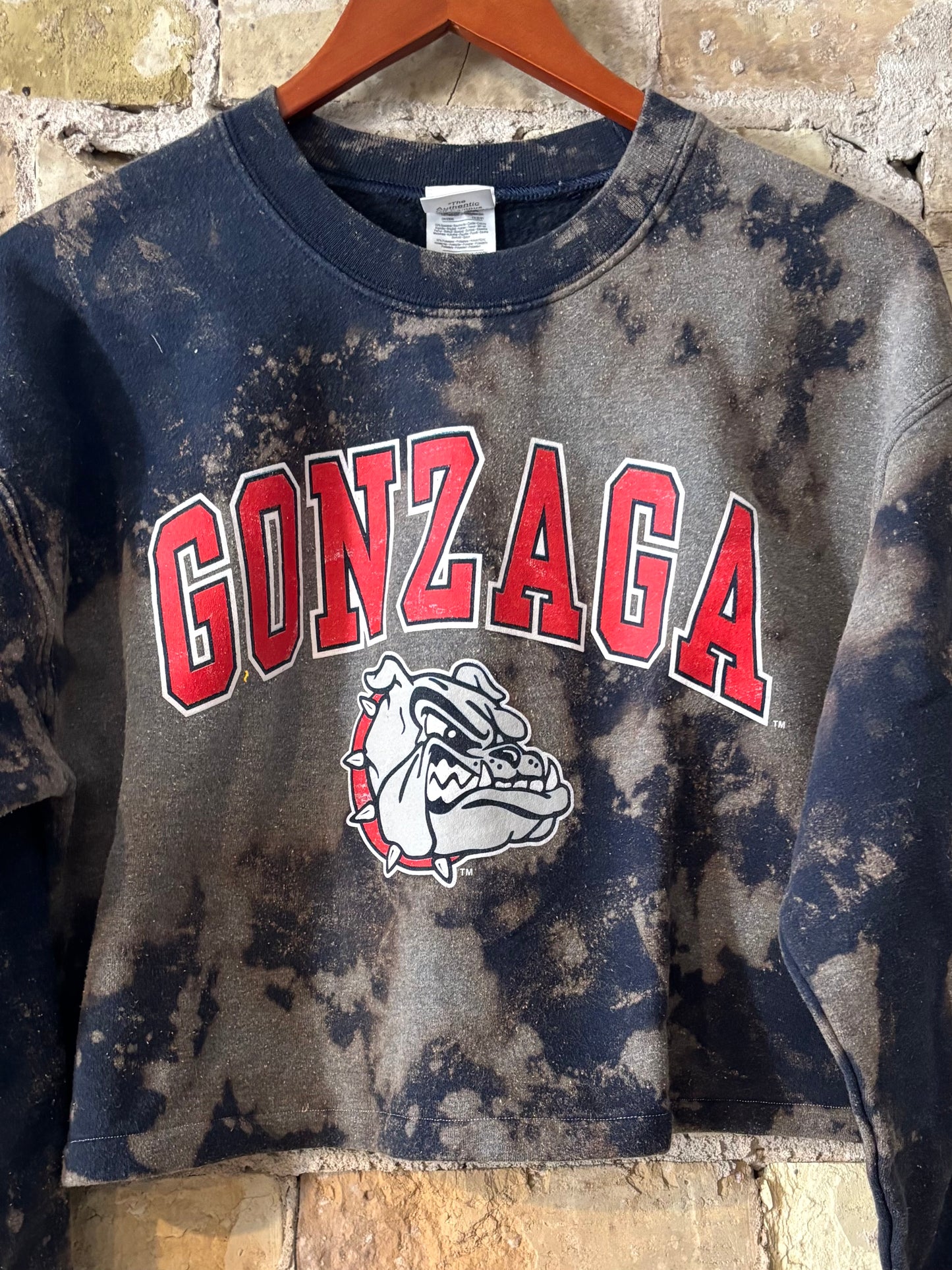 Vintage Distressed Gonzaga Bulldogs Crewneck Sweatshirt
