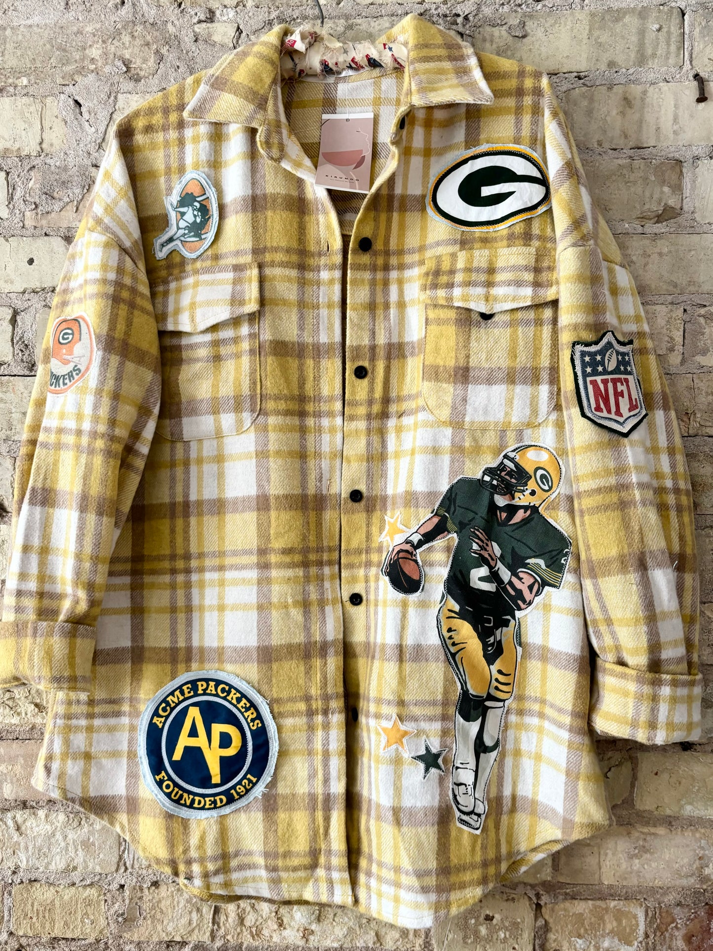 Reworked Packers Throwback Game Day Flannel